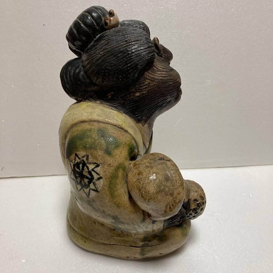 Amazon.co.jp: 信楽焼狸置物陶器狸庵春画松茸 303 : ホーム
